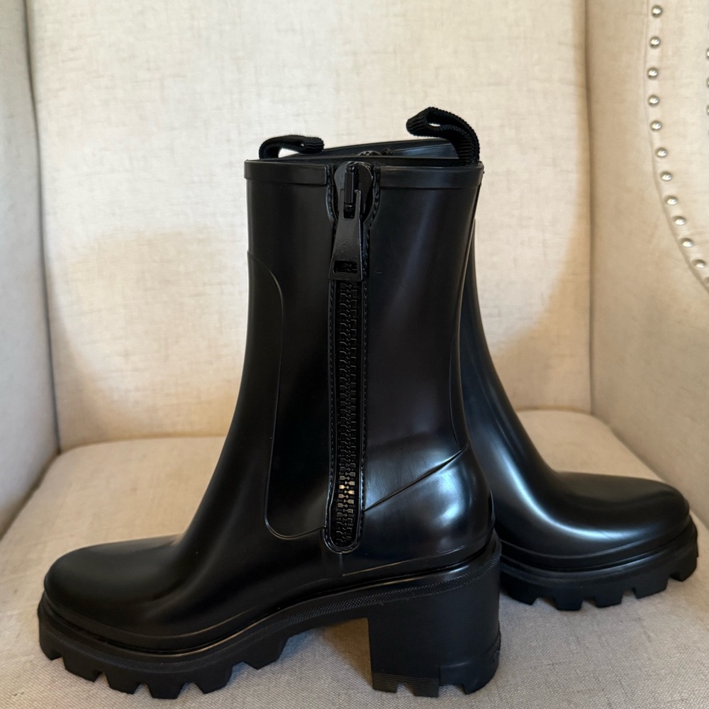 Moncler Black Loftgrip Rain Boots - Picture 8 of 13